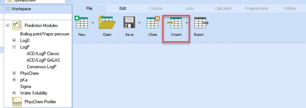 导入 SDfile 或批量 mol 结构文件