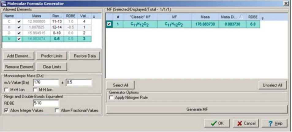 图3.2 挑战任务1：Molecular Formula Generator 窗口