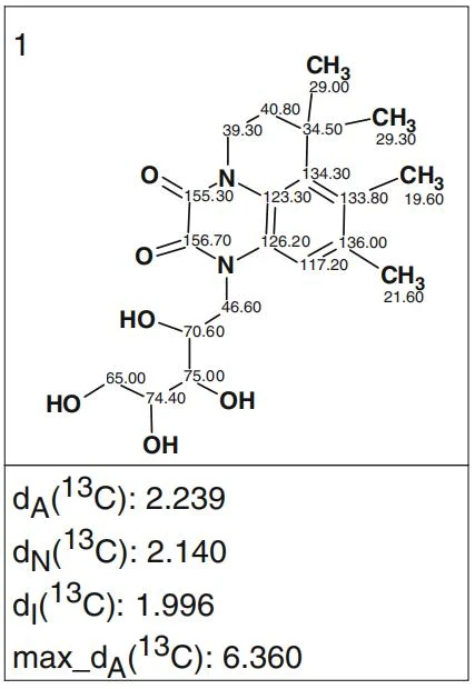 图4.32 Hunanamycin A：解析结果结构