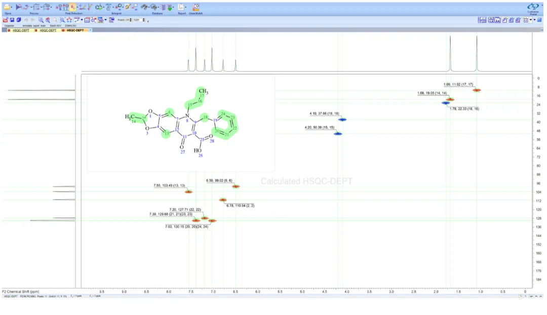 二维 NMR 谱预测界面