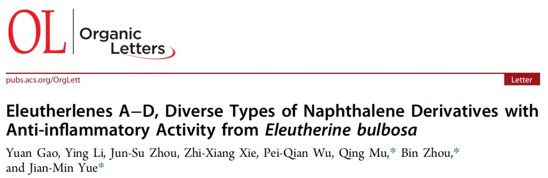 Eleutherlenes A–D：红葱中分离的抗炎萘衍生物