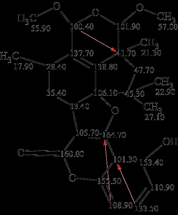 结构解析案例：Botryane 倍半萜化合物 Hypocrolide A