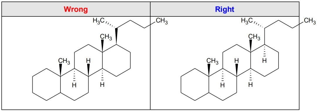 避免连续立体键可用显氢