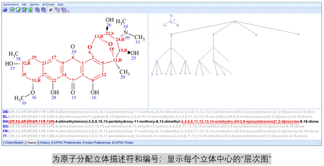 ACD/Name 软件界面(八)